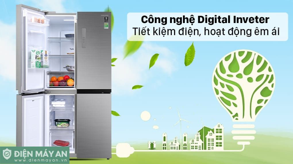Tủ Lạnh Samsung Inverter 488 Lít Multi Door RF48A4010M9/SV